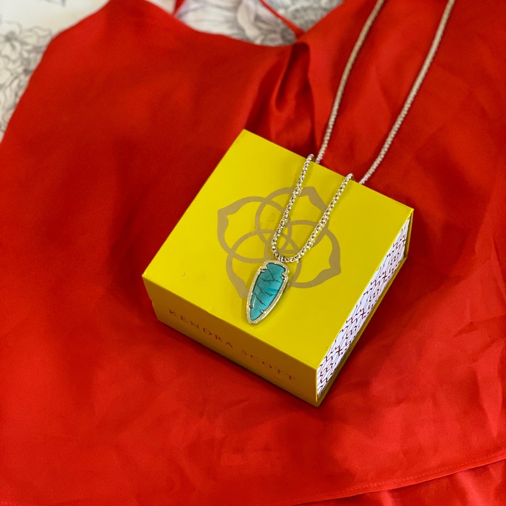 Kendra Scott Shaylee Pendant Necklace Turquoise